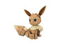 Eine Eevee-Figur aus Bausteinen im Pokémon-Stil.