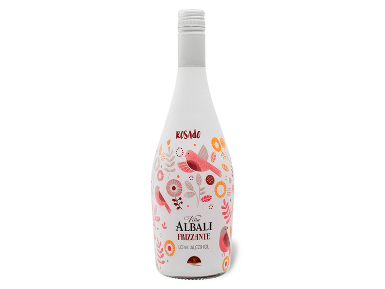 Gehe zu Vollbildansicht: Vina Albali Rosado Frizzante Low Alcohol, teilweise fermentierter Traubenmost - Bild 1