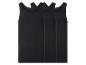 Dreierpack schwarzer Herren-Tanktops