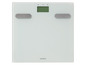 Eine weiße digitale Waage von Sanitas.