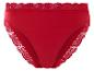 Rote Unterhose mit Spitze.