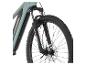 E-Mountainbike mit Federgabel und Scheibenbremse.