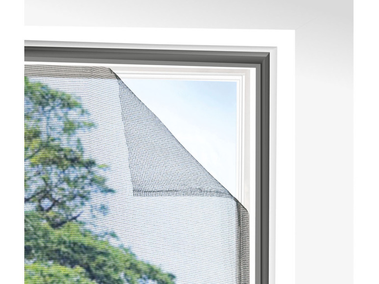 Gehe zu Vollbildansicht: Livarno Home Fenster Fliegengitter 130 x 150 cm im 2er Set / bodentief 130 x 220 cm - Bild 6