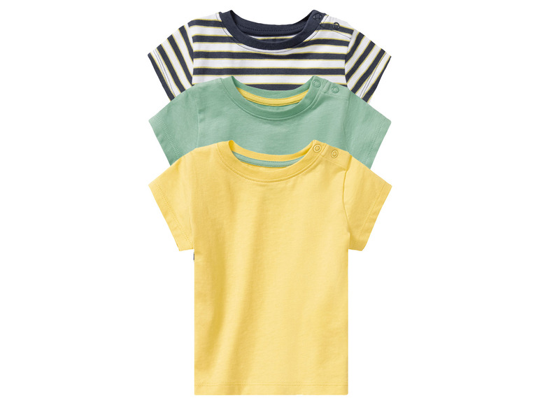 Gehe zu Vollbildansicht: lupilu® Baby T-Shirt, reine Bio-Baumwolle, 3er Set - Bild 17