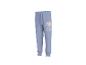 Hellblaue Kinder-Jogginghose mit Elsa-Illustration und Blumen.
