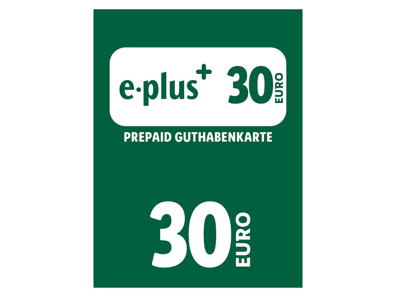 30€ über Code e-Plus