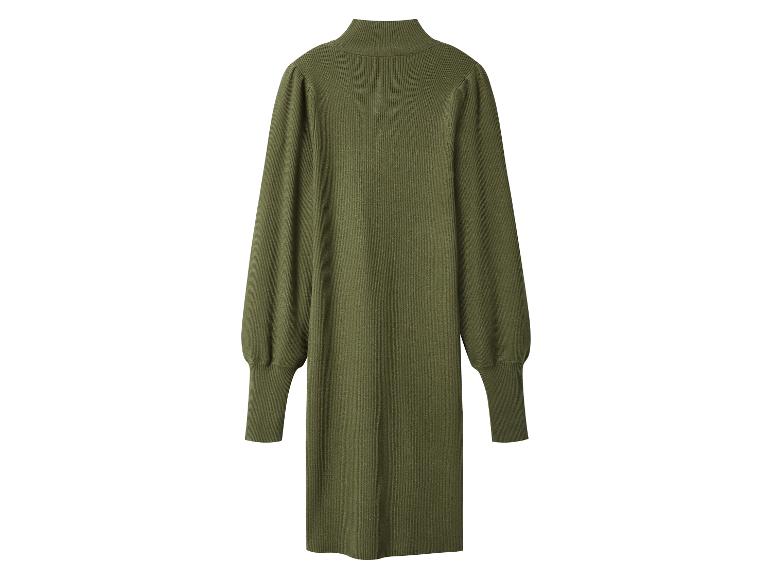 Damen Geripptes Strickkleid