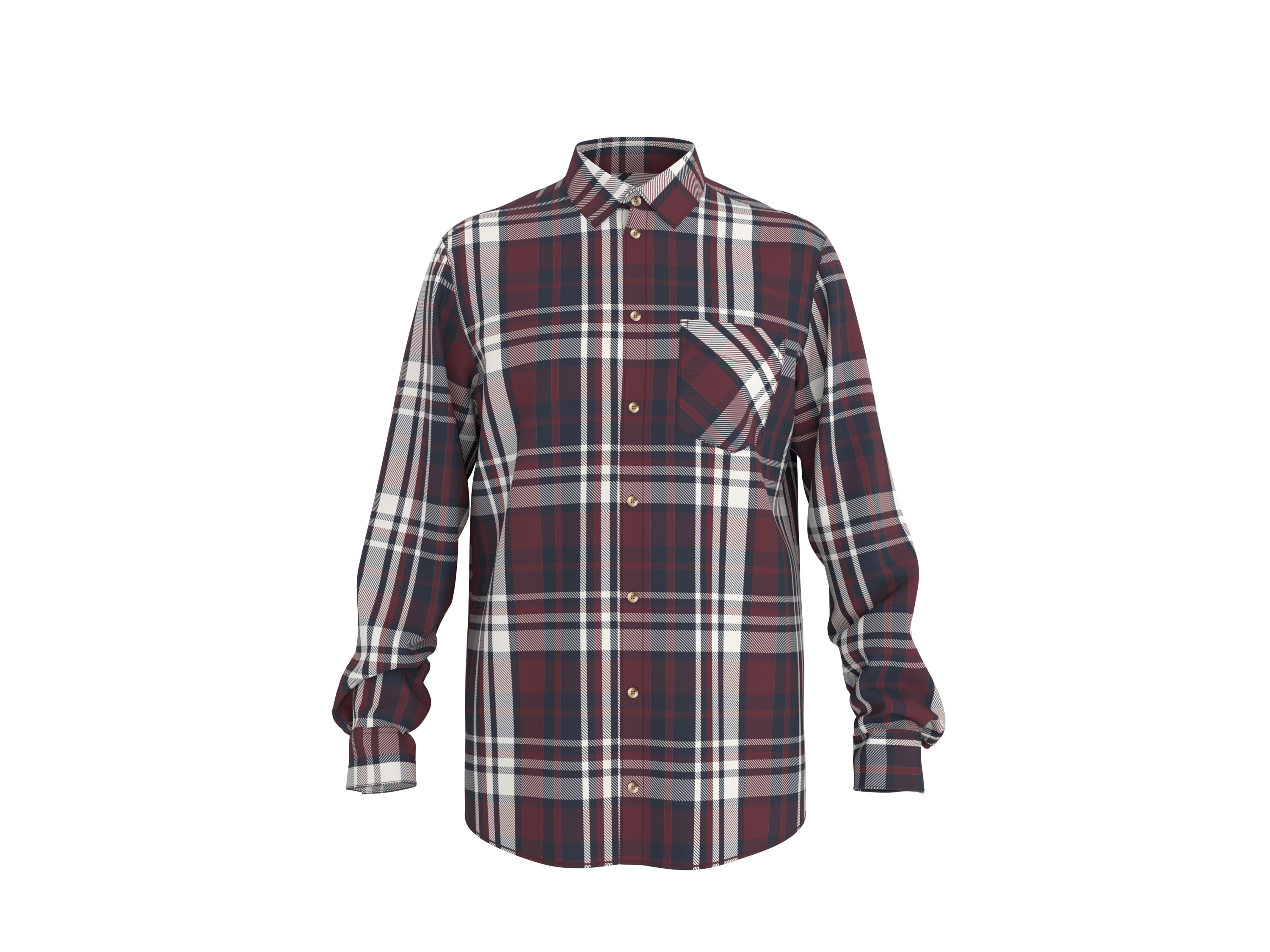 ESMARA MEN Herren Flanell-Freizeithemd (Karo/navy/rot, XXL (45/46))""