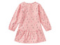 Rosa Kleid für Mädchen mit Herzchenmuster
