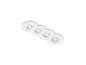BRILONER 4er-Set weiße, runde LED-Einbauleuchten.