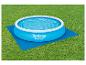 Bestway Fast Set Pool und Bodenmatte auf Rasen.