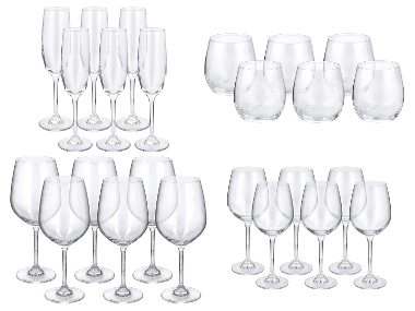 SILVERCREST® Sektgläser / Weißweingläser / Wassergläser / Rotweingläser, 6-teilig
