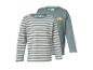 Set aus 2 Kinder-Langarmshirts, eines gestreift und eines grün mit gelbem Auto
