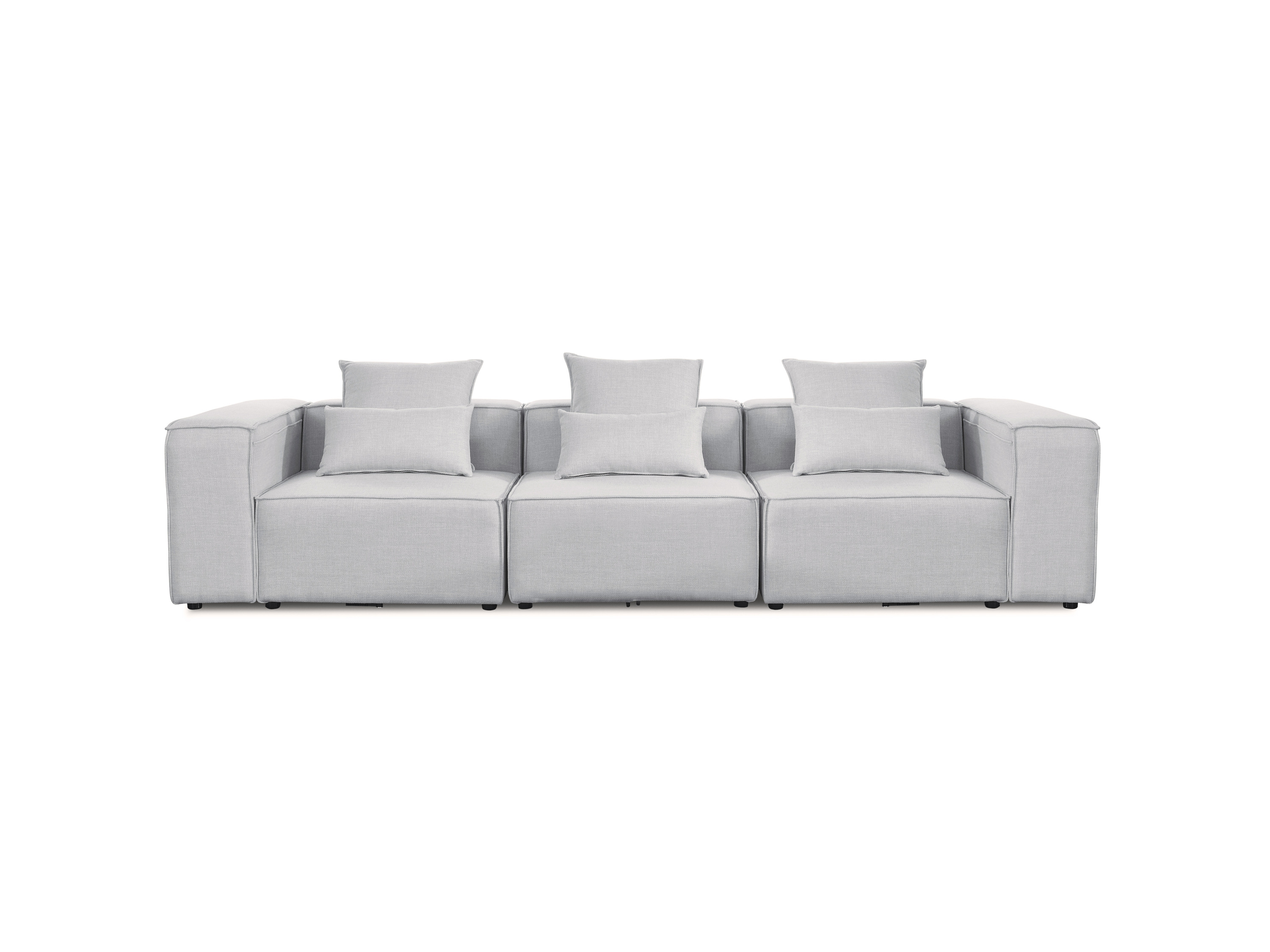 HOME DELUXE Sofa VERONA (M, Hellgrau)