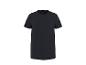 Schwarzes kurzärmeliges Basic-T-Shirt für Damen.