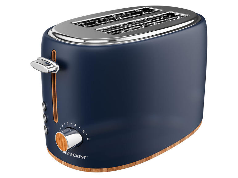 Gehe zu Vollbildansicht: SILVERCREST® KITCHEN TOOLS Toaster »STH 900«, mit Elementen in Holzoptik - Bild 2
