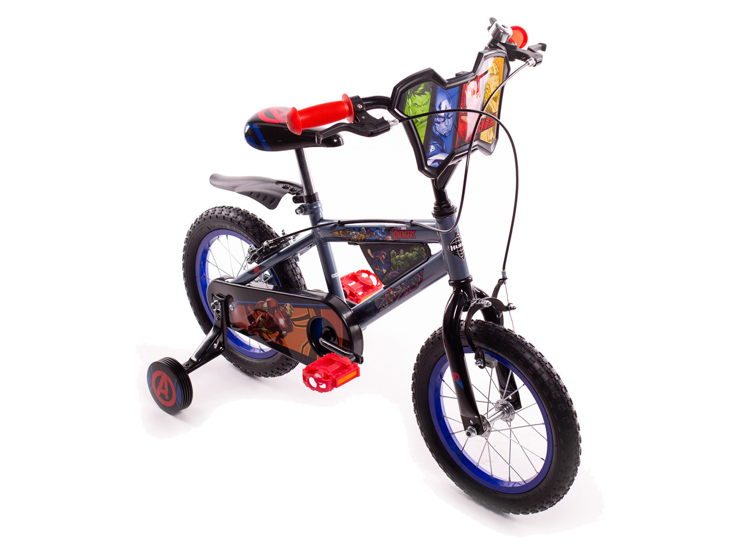 Thumbnail - Huffy Kinderfahrrad 14 Zoll (Avengers, grau/schwarz)