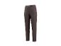 Dunkelbraune Damenhose mit hohem Bund und geradem Bein.
