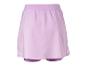 Hellvioletter Damen-Sport-Skort mit elastischem Bund.