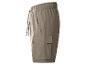 Herren-Cargoshorts in Khaki mit elastischem Bund und Kordelzug.