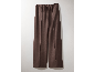 Braune Damen-Weitbeinhose mit elastischem Bund.