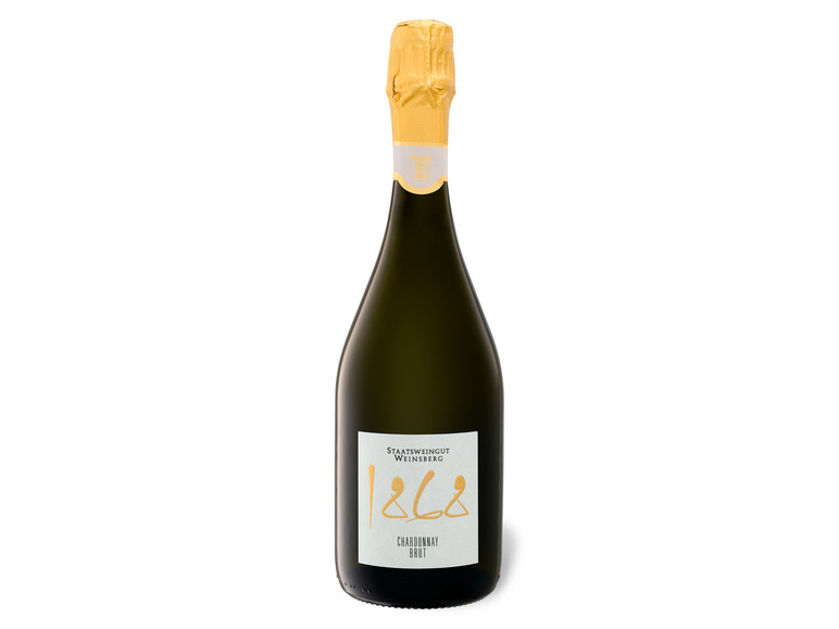 Gehe zu Vollbildansicht: Staatsweingut Weinsberg 1868 Chardonnay Sekt b.A. brut, Schaumwein 2019 - Bild 1
