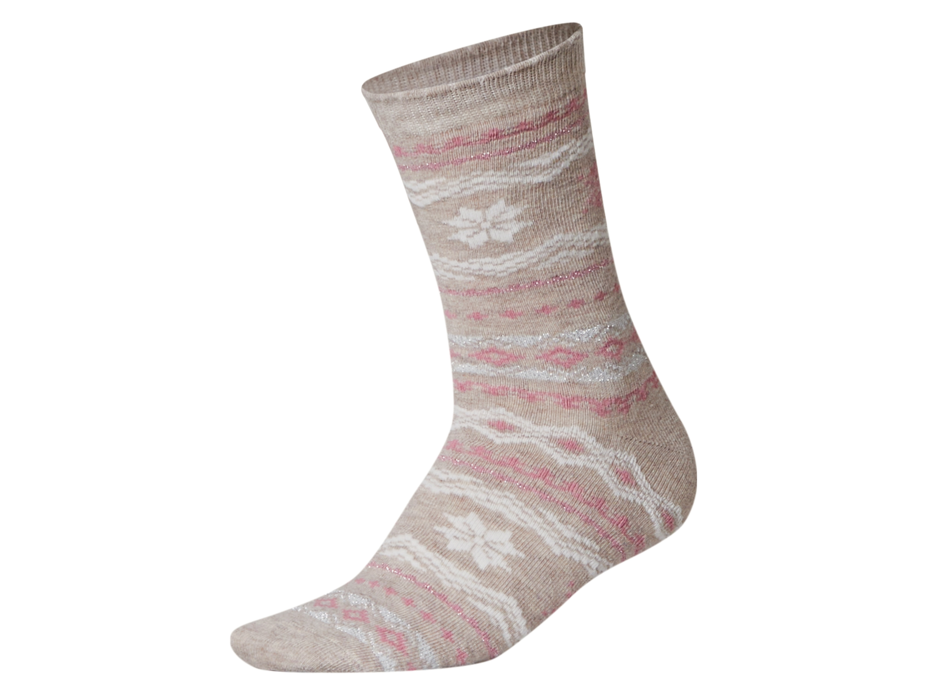 Thumbnail - esmara® Damen Socken Lurex (grau/beige, 35-38)