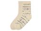 Beige Socken mit skandinavischem Muster