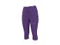 Lila Sport-Caprihose mit Kordelzug und dezentem Logo.