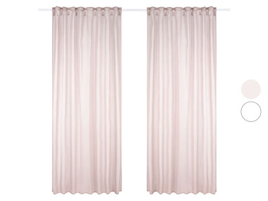 LIVARNO home Vorhangschals, luftreinigend, 135 x 254 cm, 2er Set