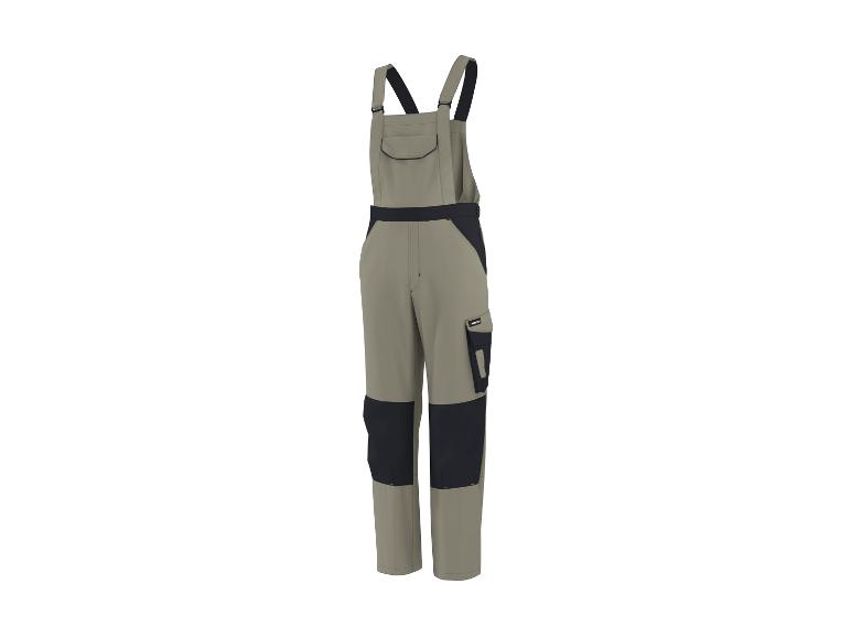 Parkside Herren-Arbeitslatzhose in Beige und Dunkelblau