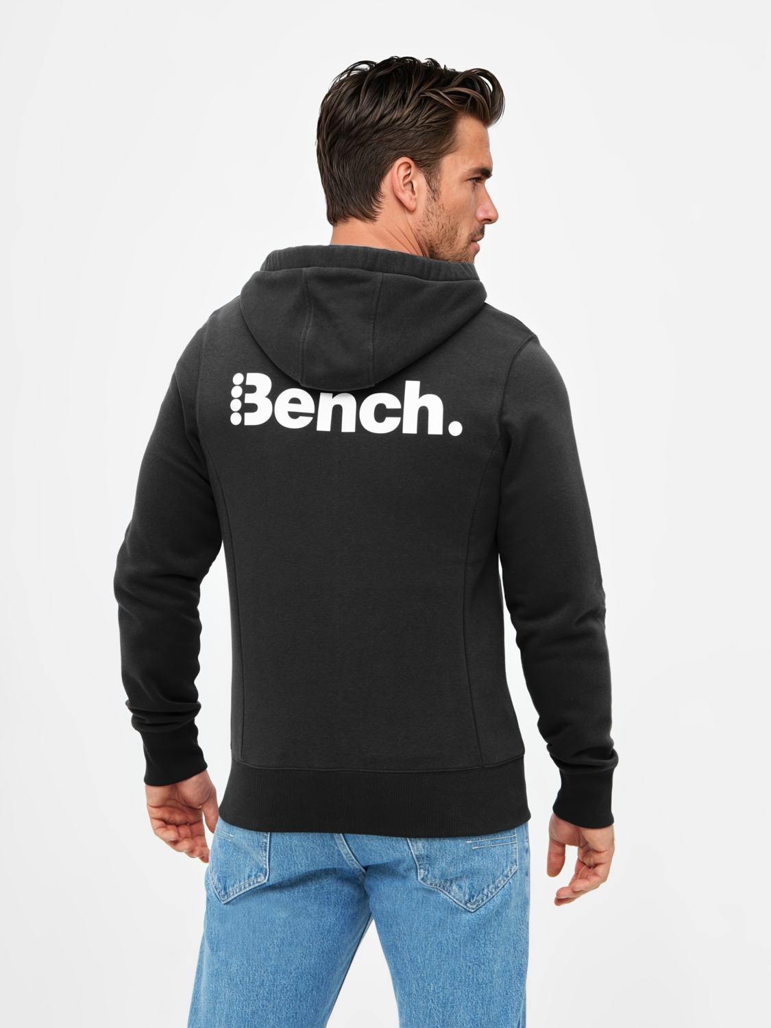 Thumbnail - BENCH Herren Sweathoodie/Sweatjacke (schwarz (Sweatjacke), M)