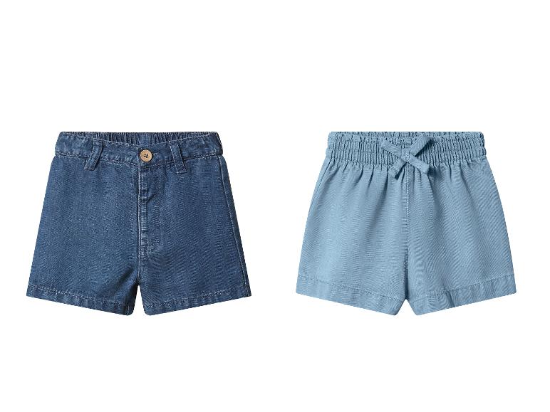 Kinder-Jeansshorts in Dunkelblau und Hellblau