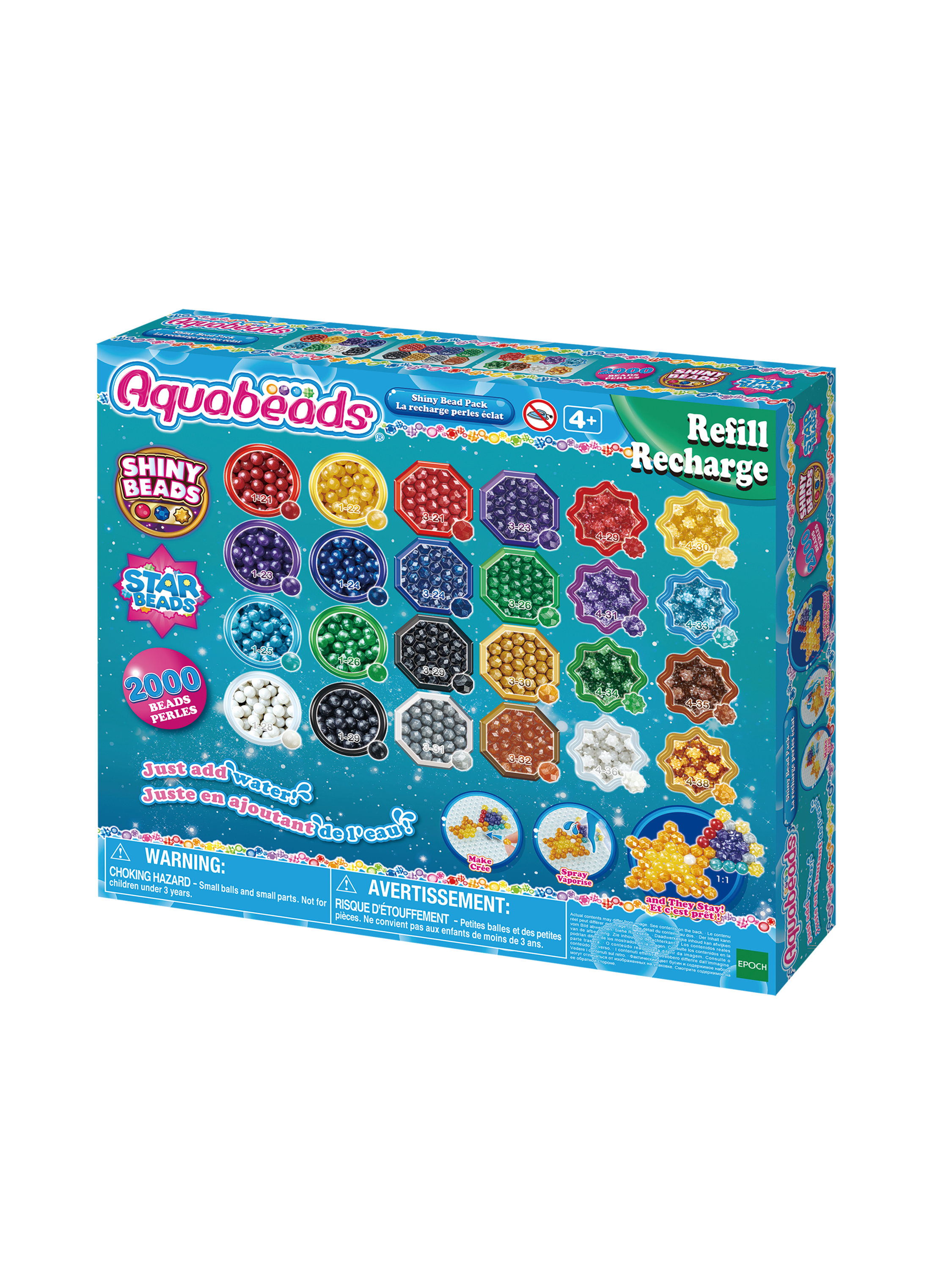 AQUABEADS Perlmuttperlen Nachfüllpack, 2000 Stück""