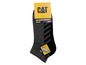 Ein Paar schwarze CAT-Socken mit grauen Akzenten.