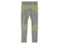 Graue Sportleggings mit gelben Akzenten.