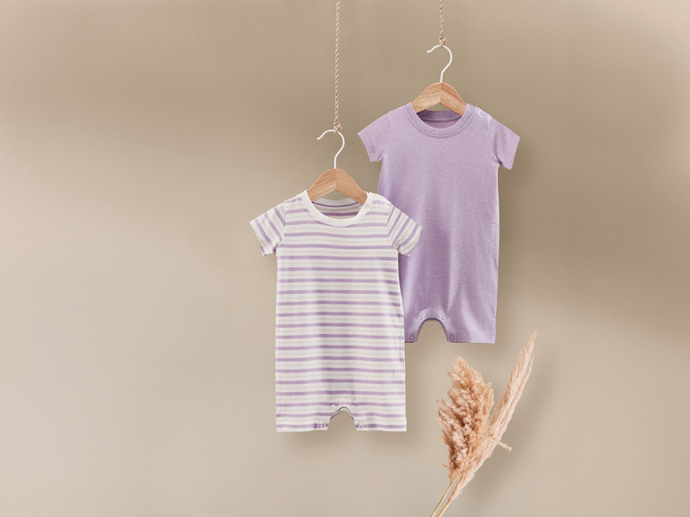 Gehe zu Vollbildansicht: lupilu® Baby Pyjamas, 2 Stück, aus reiner Bio-Baumwolle - Bild 3