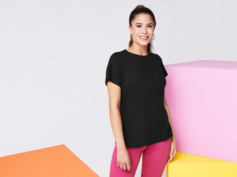 Gehe zu Vollbildansicht: esmara® Damen T-Shirt in Ripp-Qualität - Bild 17
