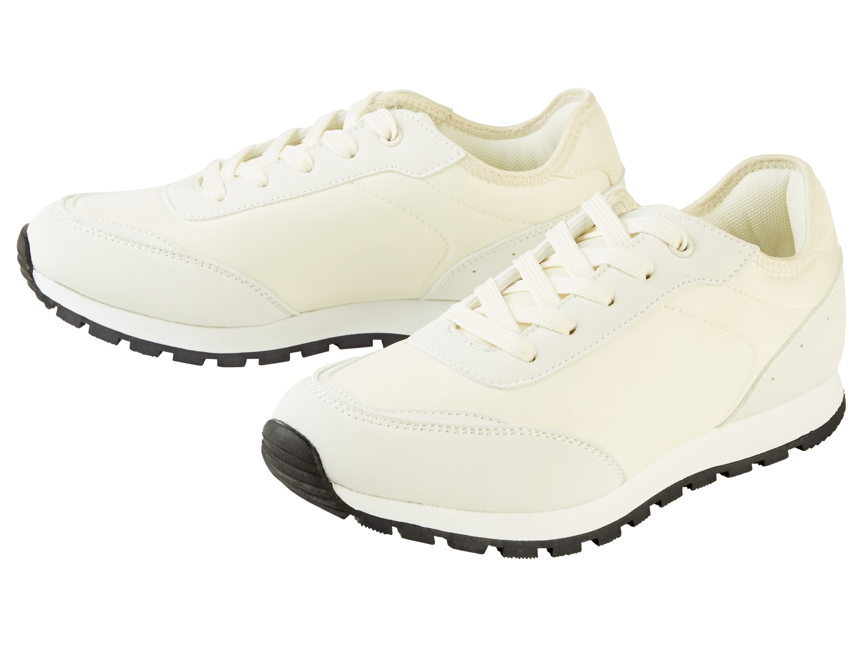 esmara® Damen Sneaker (Creme, 37)““ | Futter- und Decksohle: Textil