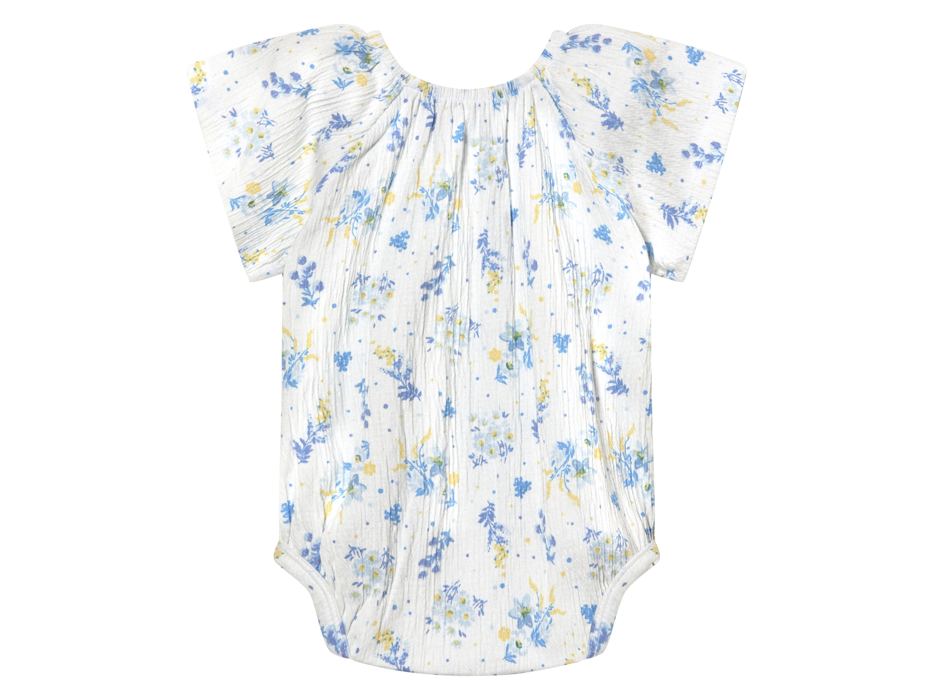 Thumbnail - lupilu® Baby Mädchen Body kurzarm (weiß Blume, 50/56)