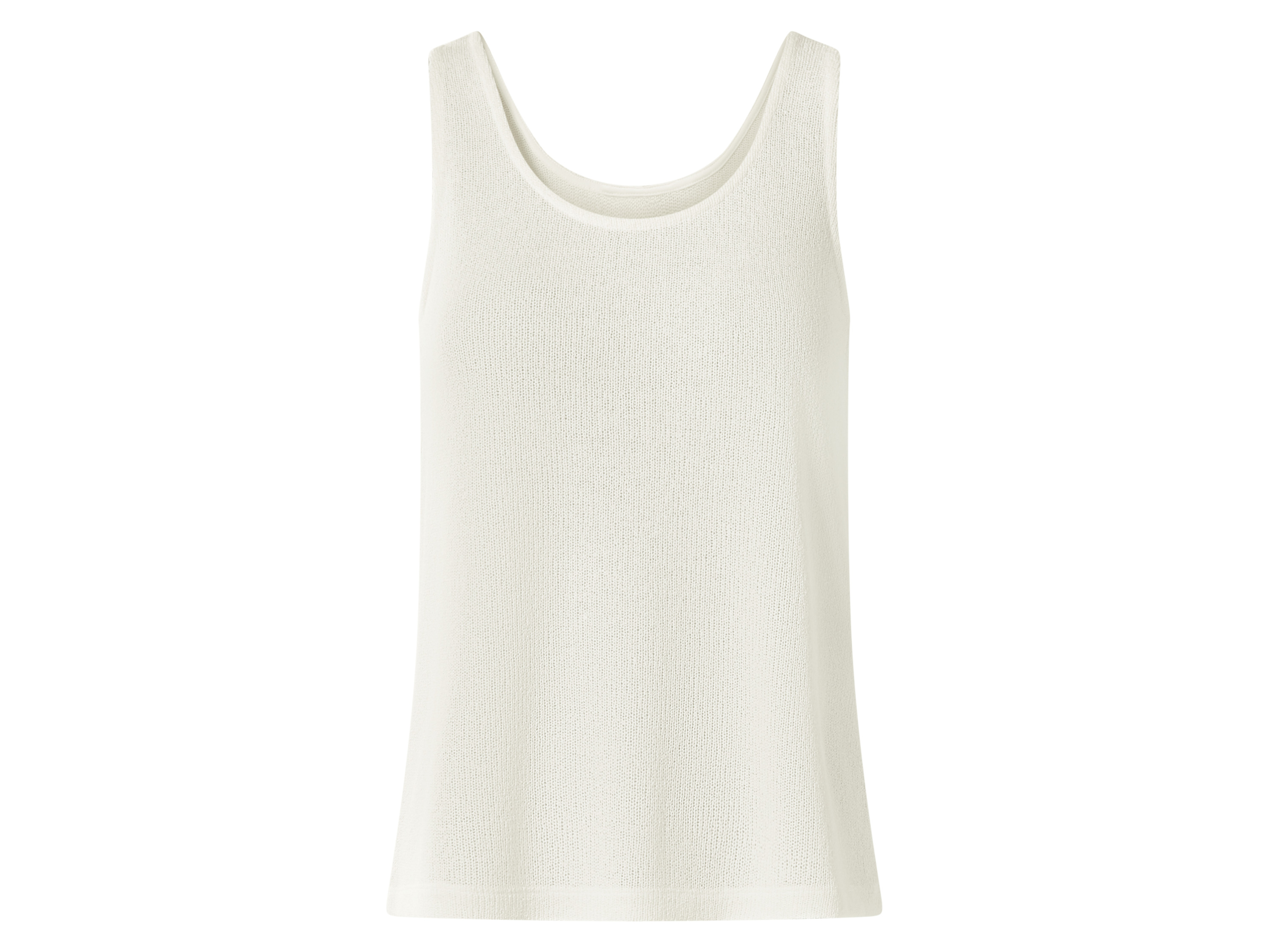 ESMARA® Damen Feinstrick-Top (Weiß, S (36/38))