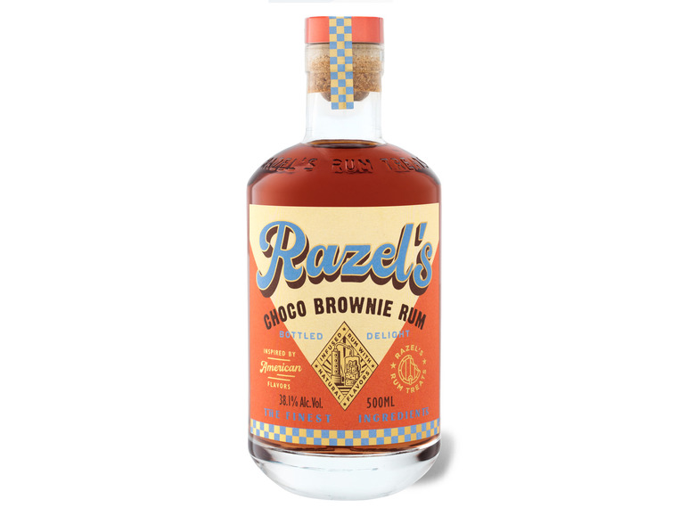 Gehe zu Vollbildansicht: Razel's Choco Brownie Rum 38,1% Vol - Bild 1