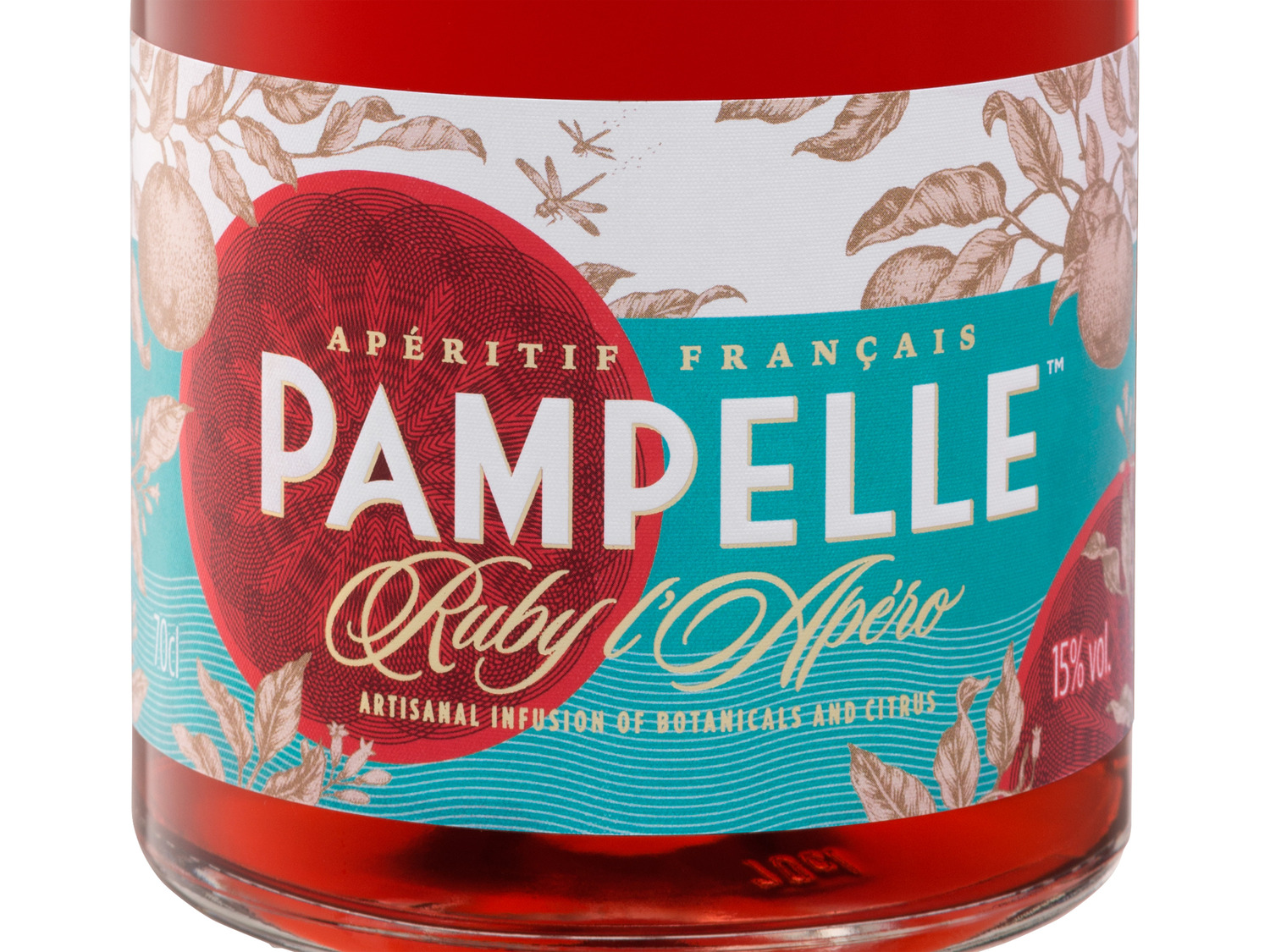 Pampelle Ruby L\'Apéro 15% Vol mit Geschenkbox und Glas