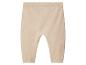 Beige Baby-Leggings aus weicher Baumwolle.