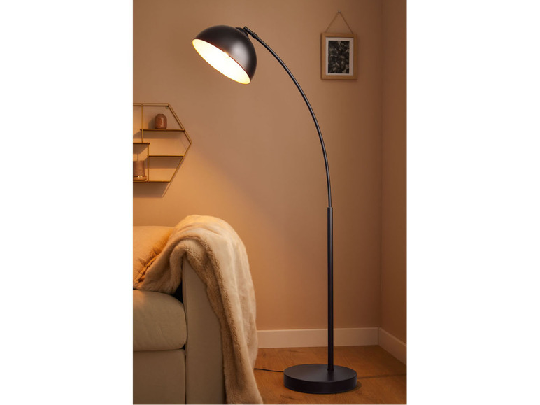 Gehe zu Vollbildansicht: LIVARNO home LED-Stehleuchte / LED-Bogenleuchte, drehbare Lampenschirme - Bild 5