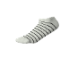 Weißer Socken mit schwarzen Streifen