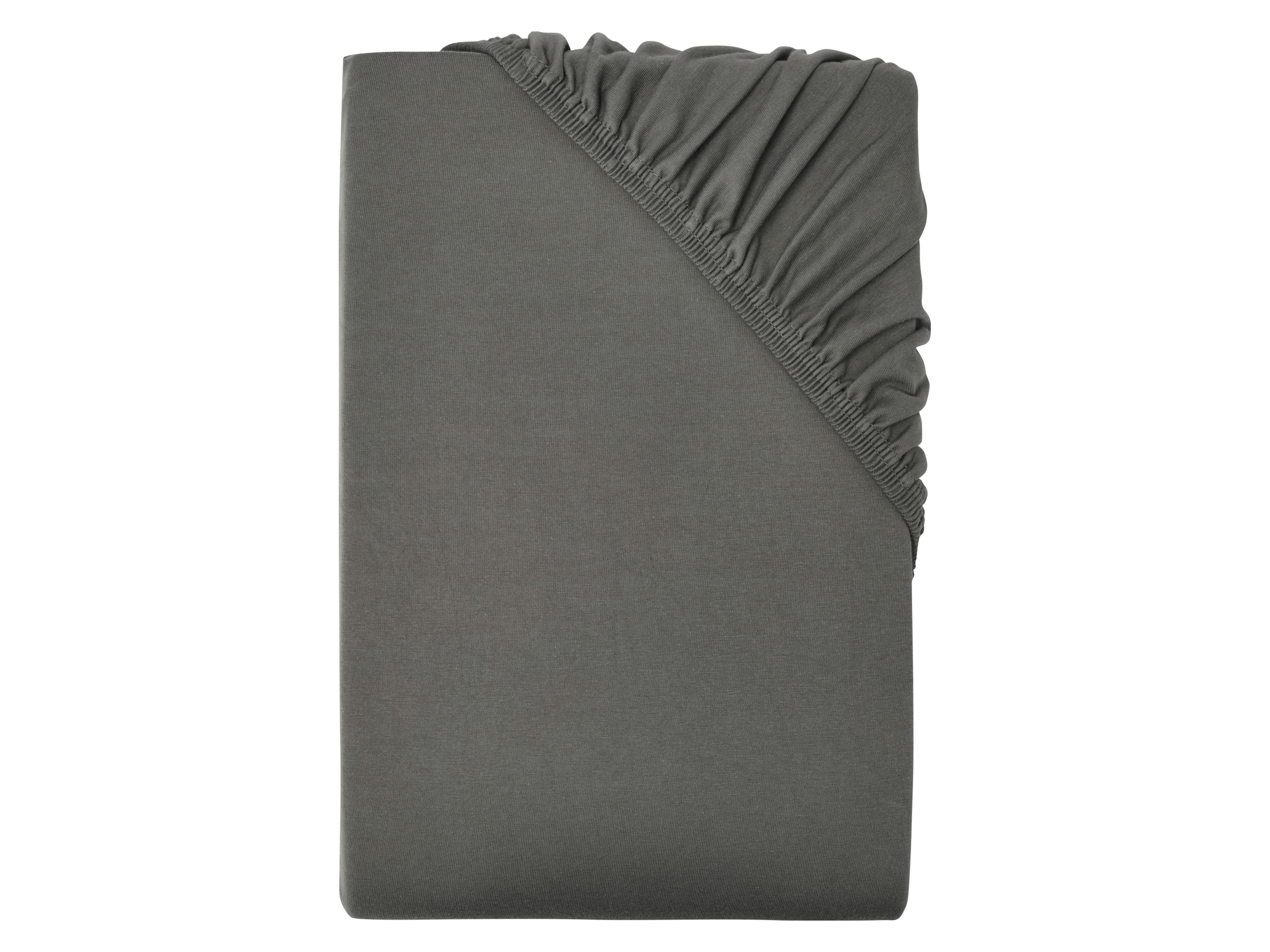 LIVARNO HOME Jersey Spannbettlaken, 90-100 x 200 cm (Grau)
