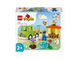 LEGO Duplo Set mit einem Lastwagen, Bienenstock und Figuren.