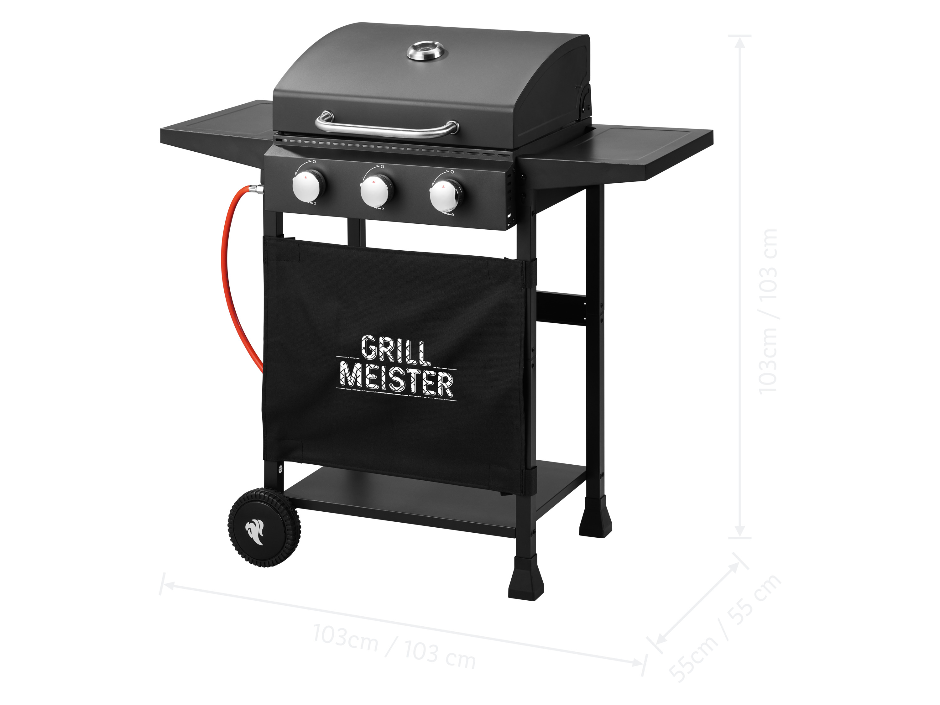 Thumbnail - GRILLMEISTER Gasgrill 3-Brenner