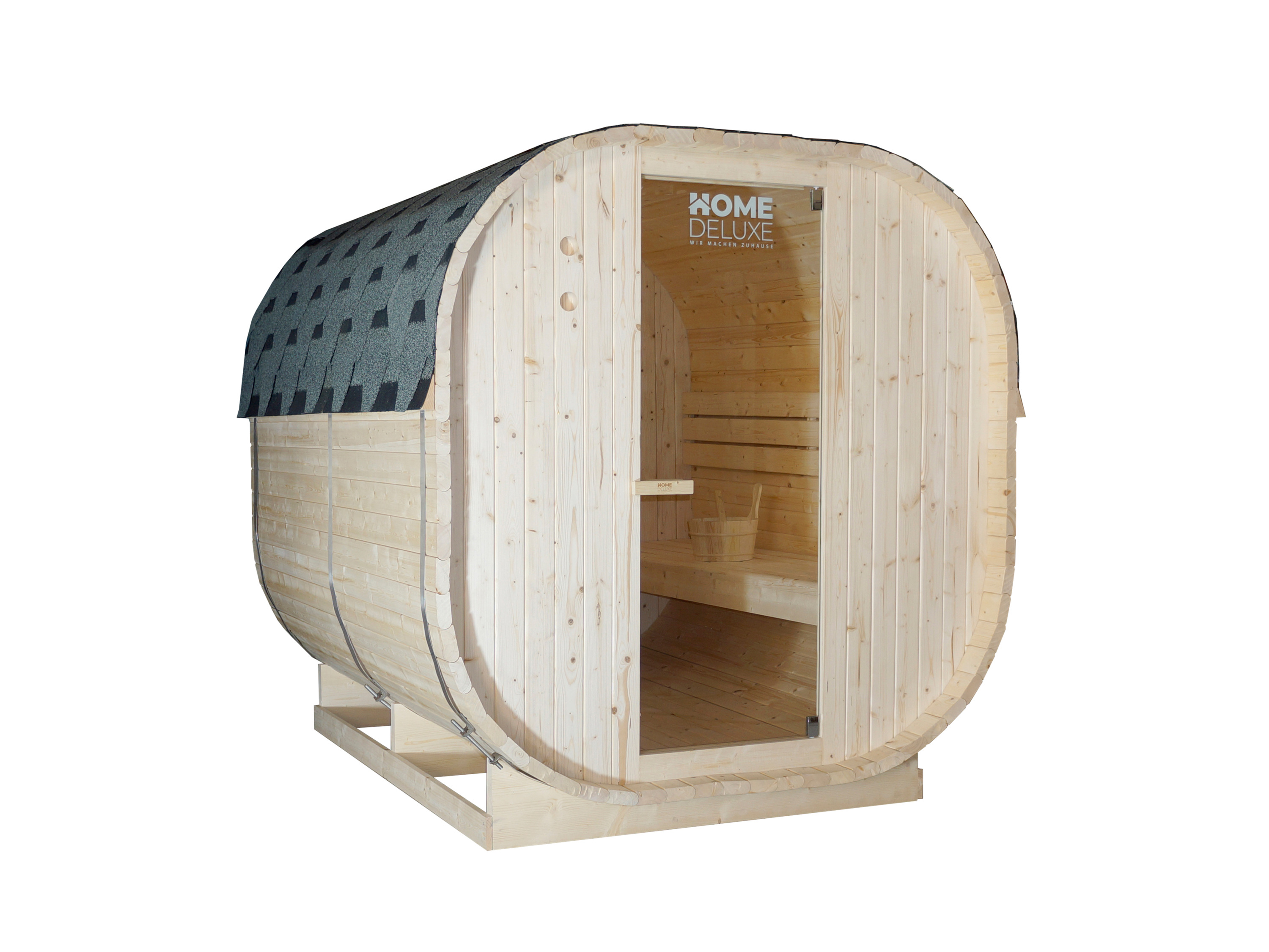 Thumbnail - HOME DELUXE Outdoor Sauna »CUBE XL«